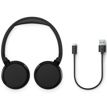 Wireless on-ear headphones TAH3209BK, 25h playing time, light and comfortable. Black.