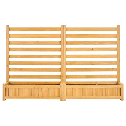 Wood Privacy Fence Panels 914 x 1143 mm, 2 Pack, Planters