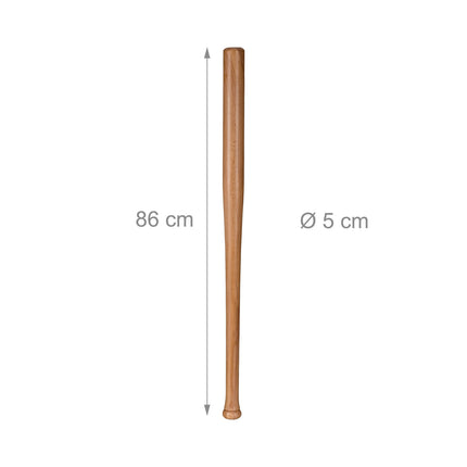Koka beisbola nūja 34" (34 collas) - izturīga dižskābarža koksne