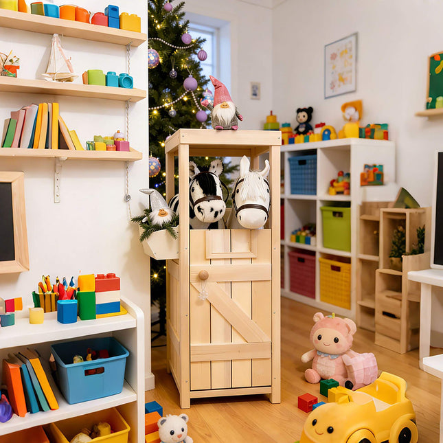 Koka hobija zirgu stallis 2 zirgiem