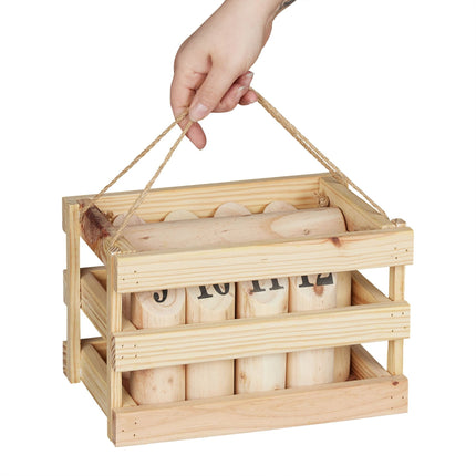 Koka Kubb spēļu komplekts