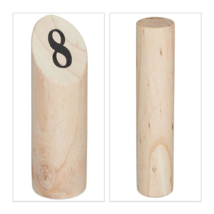 Koka Kubb spēļu komplekts