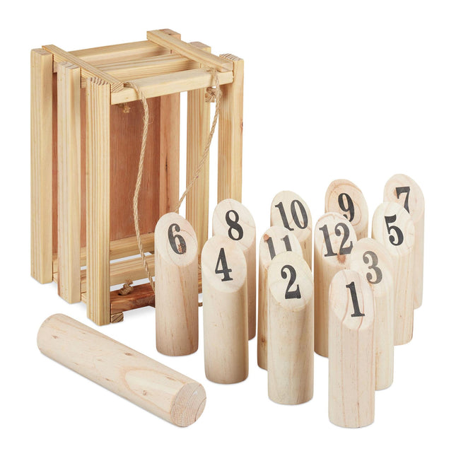 Koka Kubb spēļu komplekts