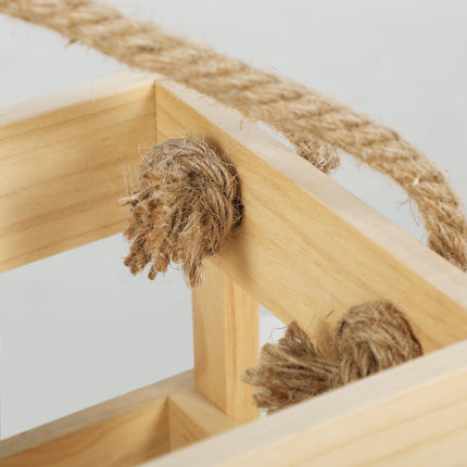 Koka Mölkky spēļu komplekts - 12 ķegļi, 1 metamā nūja, kaste