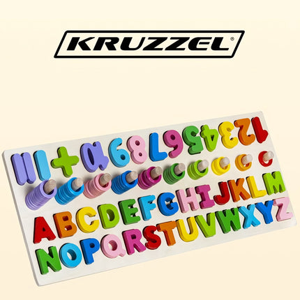 Koka alfabēta un ciparu puzle