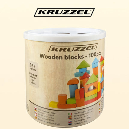 Koka klucīši - 100 gab. Kruzzel 22666