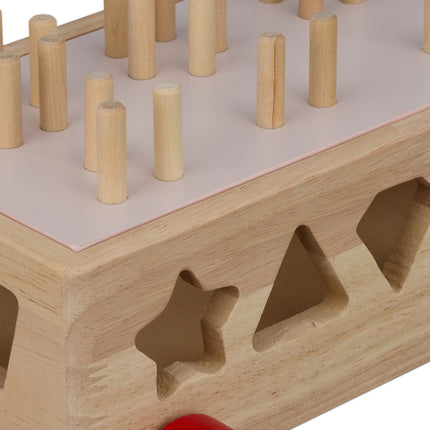 Wooden blocks with stacking game