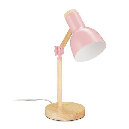 Koka galda lampa