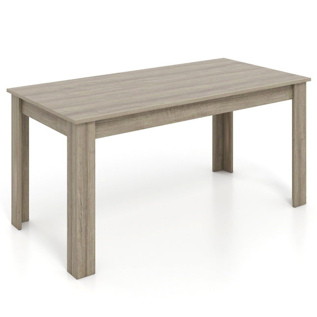 Koka ēdamgalds 160 x 80 cm liels galds taisnstūrveida virtuves galds ēdamgalds dabīgs
