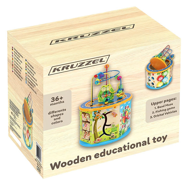Wooden educational cube 22429