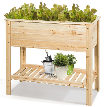 Koka puķupods ar plauktu augu audzēšanai 92 x 41 x 81 cm