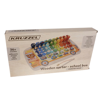 Koka puzle - šķirotājs 6in1 Kruzzel 22636