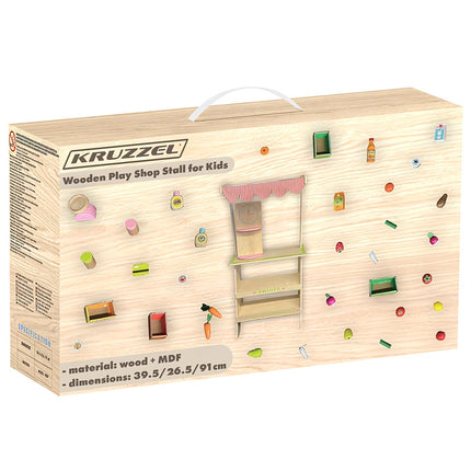 Wooden stall with accessories Kruzzel 24888