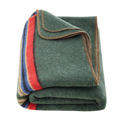 Wool Camping Blanket, 64 x 88 in, 80% Wool Blend