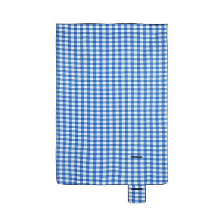 XXL piknika sega zili baltā rūtainā krāsā