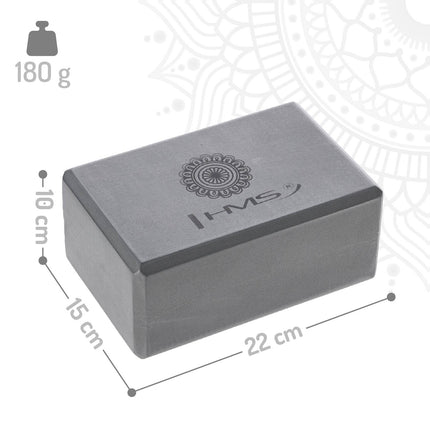 Jogas komplekts - pelēks TPE paklājiņš, bloks, siksna