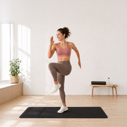 Yoga and Pilates Mat 5 mm with Carrying Strap, 68 x 183 cm, Black