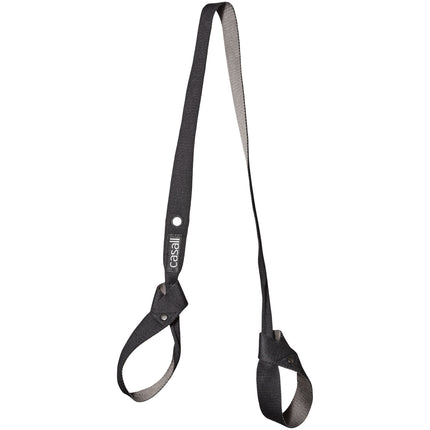Yoga mat Solid Carry strap Black/grey