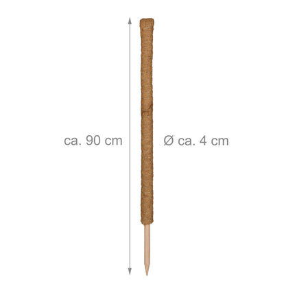 10 kokosriekstu standziņu komplekts, 90 cm