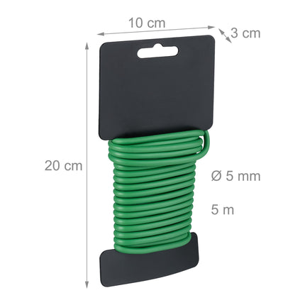 10 dārza stiepļu komplekts 5 mm x 5 m