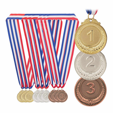 12 medaļu komplekts bērniem