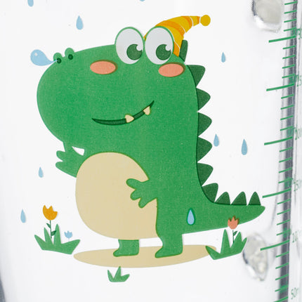 2 bērnu glāžu komplekts ar dinozauru motīviem