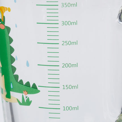 2 bērnu glāžu komplekts ar dinozauru motīviem