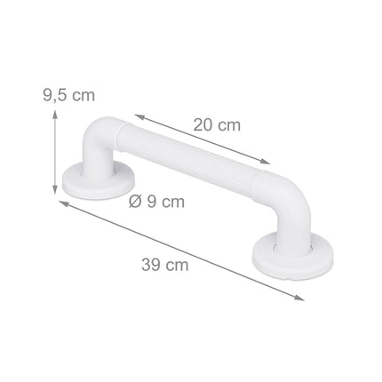 2 baltu plastmasas rokturu komplekts
