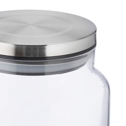3 uzglabāšanas burku komplekts ar vākiem 1100 ml