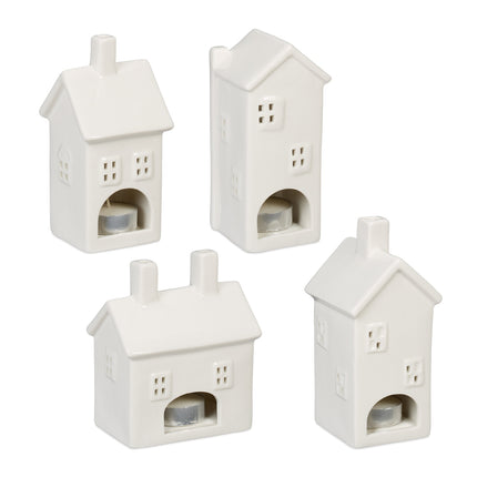 4 keramikas "Home" svečturu komplekts