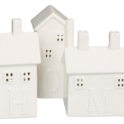 4 keramikas "Home" svečturu komplekts