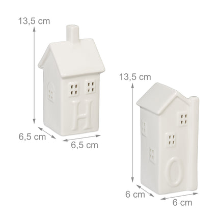 4 keramikas "Home" svečturu komplekts