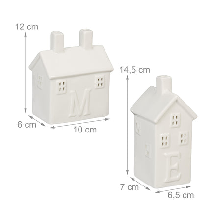 4 keramikas "Home" svečturu komplekts