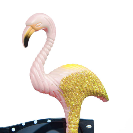 5 ballīšu glāžu komplekts ar flamingo un palmu