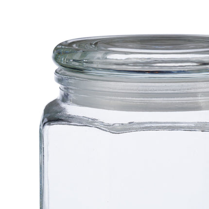 6 uzglabāšanas burku komplekts ar vākiem 1300 ml